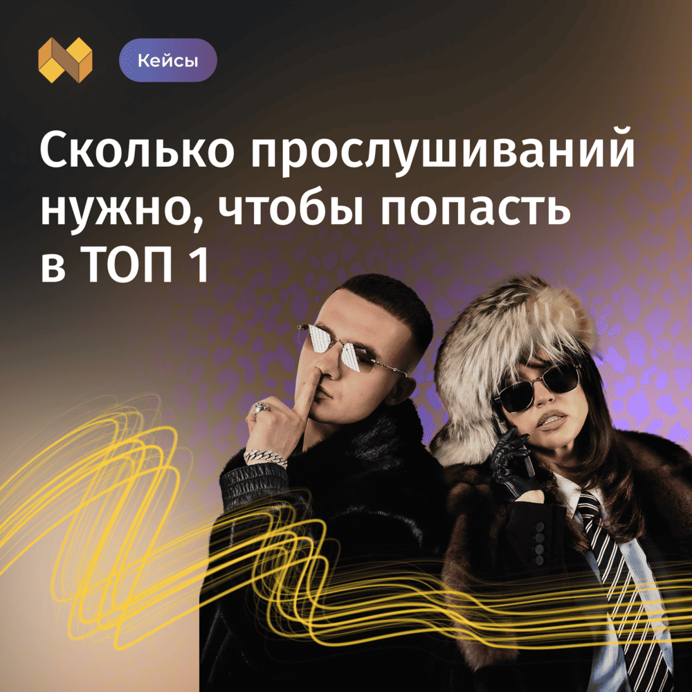 Сколько прослушиваний в ТОП 1?